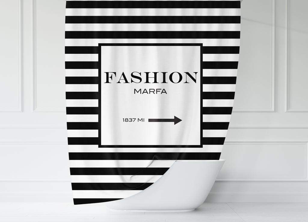 Fashion Marfa Stripes Shower Curtain