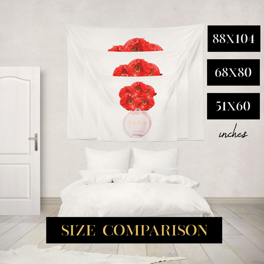 Floral Splendor Wall Tapestry