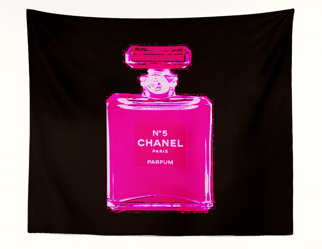 Perfume Icon Pop Art Pink Wall Tapestry