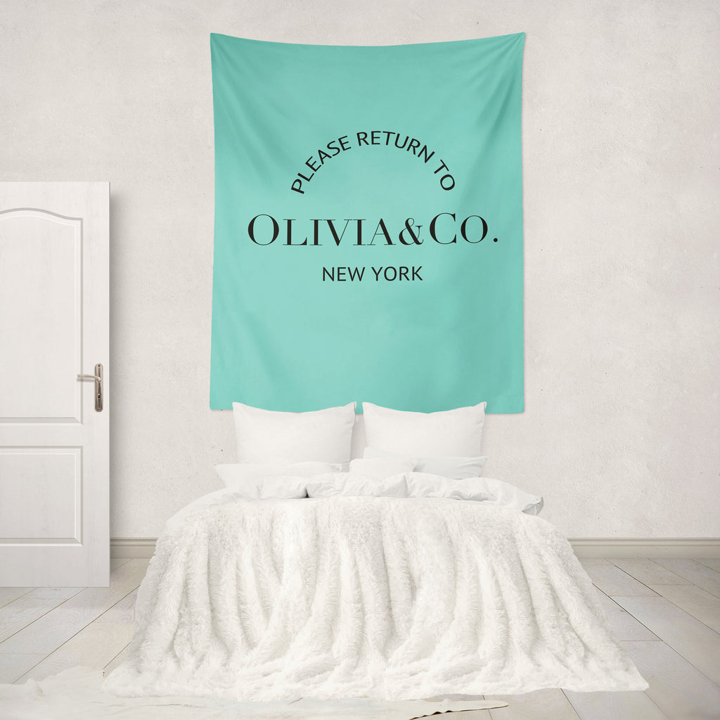 Custom Name Breakfast at Tiffanys Wall Tapestry