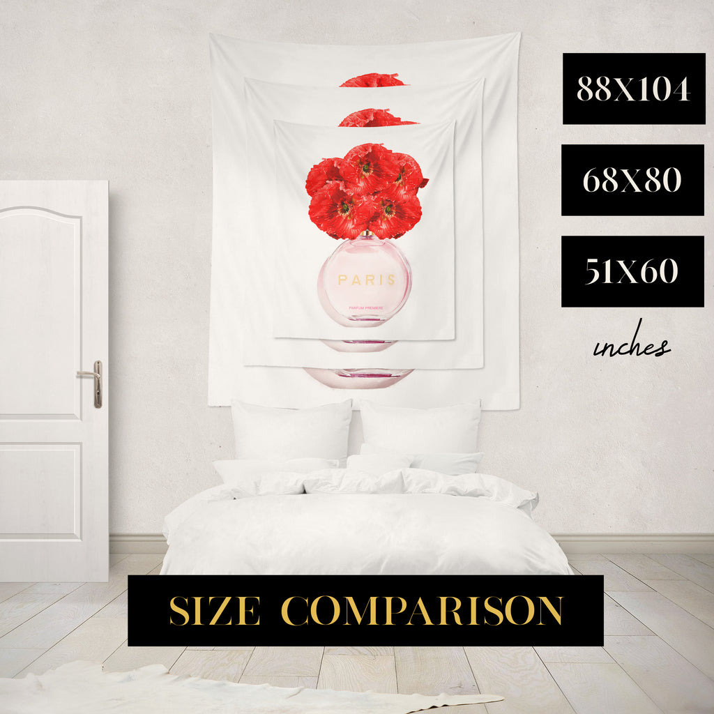 Coco Champagne Quote Pink Wall Tapestry
